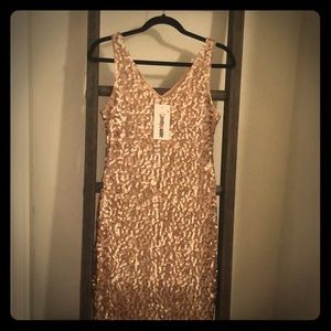 Gold Sequin Dress